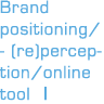 Brand positioning/-(re)perception/online tool |